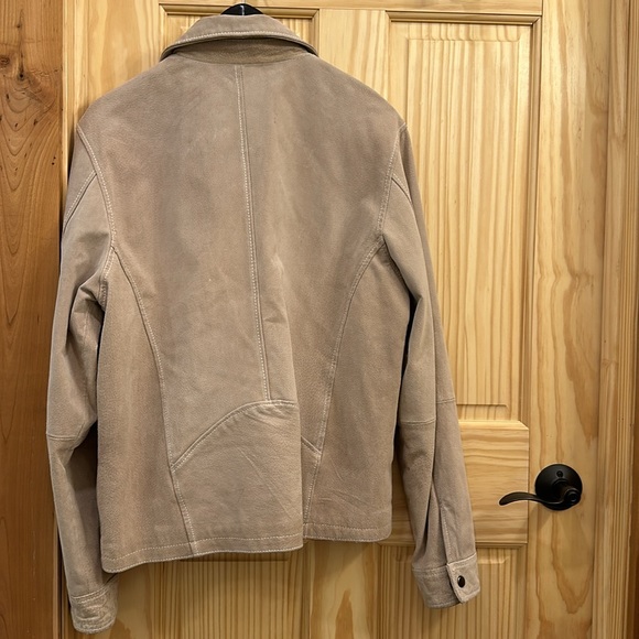 Wilsons Leather Tan Zip Jacket Size M - Picture 7 of 10